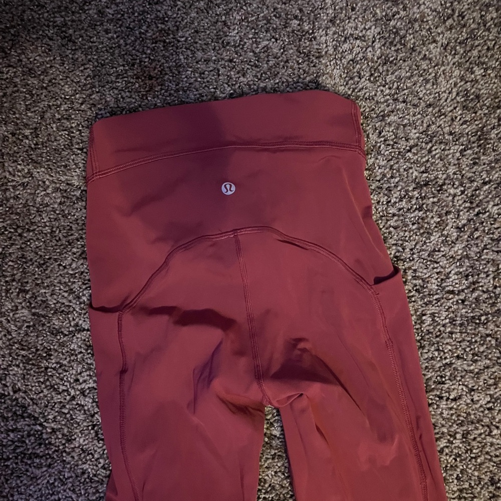 lululemon athletica Red High-Waisted Leggings
